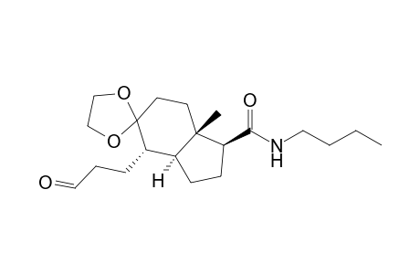 3-[(3aS)-(1.beta.,3a.alpha.,4.alpha.,7a.beta.)-1-(N-Butylcarbamoyl)-5,5-(1,2-ethylenedioxy)-7a-methyloctahydro-1H-inden-4-yl]propanal
