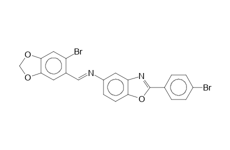 N-[(E)-(6-bromo-1,3-benzodioxol-5-yl)methylidene]-2-(4-bromophenyl)-1,3-benzoxazol-5-amine