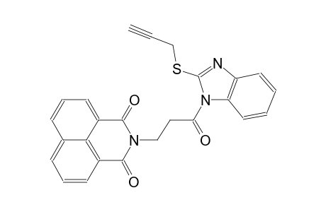 2-{3-oxo-3-[2-(2-propynylsulfanyl)-1H-benzimidazol-1-yl]propyl}-1H-benzo[de]isoquinoline-1,3(2H)-dione