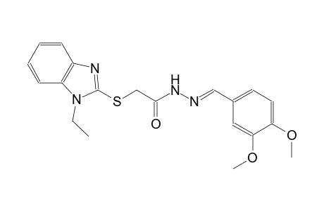 acetic acid, [(1-ethyl-1H-benzimidazol-2-yl)thio]-, 2-[(E)-(3,4-dimethoxyphenyl)methylidene]hydrazide