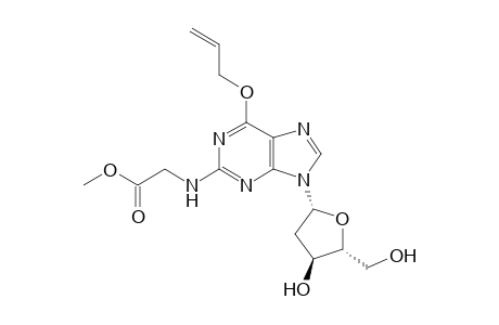 6-O-allyl-2'-deoxy-2-N-(methoxycarbonylmethyl)guanosine