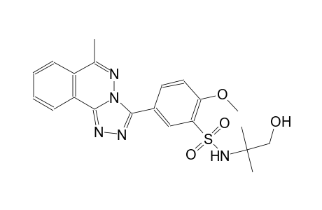 N-(2-hydroxy-1,1-dimethylethyl)-2-methoxy-5-(6-methyl[1,2,4]triazolo[3,4-a]phthalazin-3-yl)benzenesulfonamide