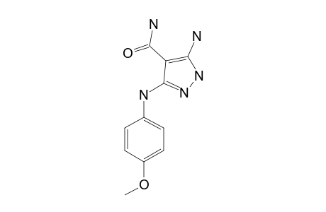 5-AMINO-3-[(4-METHOXYPHENYL)-AMINO]-1H-PYRAZOLE-4-CARBOXAMIDE