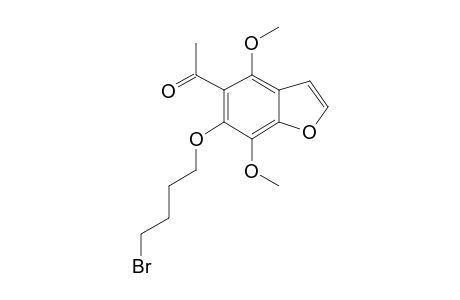 1-(5-ACETYL-4,7-DIMETHOXYBENZOFURAN-6-YLOXY)-4-BROMOBUTANE