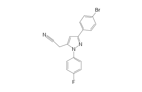 [3-(4-BROMOPHENYL)-1-(4-FLUOROPHENYL)-PYRAZOL-5-YL]-ACETONITRILE
