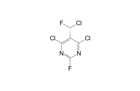 2-FLUORO-4,6-DICHLORO-5-FLUOROCHLOROMETHYL-PYRIMIDINE