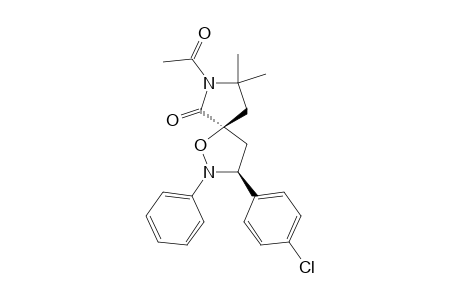 2-PHENYL-3-(4-CHLOROPHENYL)-6-OXO-8,8-DIMETHYL-1-OXA-2,7-DIAZASPIRO-[4.4]-NONANE