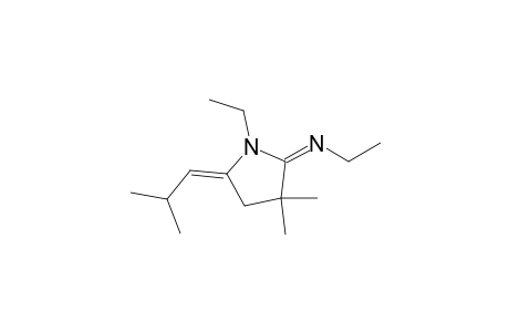 Ethanamine, N-[1-ethyl-3,3-dimethyl-5-(2-methylpropylidene)-2-pyrrolidinylidene]-