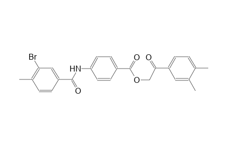 2-(3,4-dimethylphenyl)-2-oxoethyl 4-[(3-bromo-4-methylbenzoyl)amino]benzoate