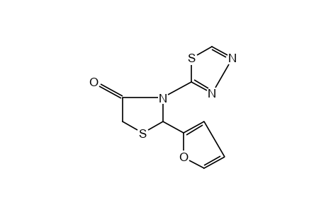 2-(2-furyl)-3-(1,3,4-thiadiazol-2-yl)-4-thiazolidinone