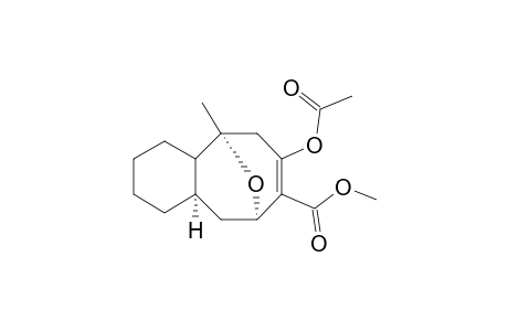 (1R*,3R*,5S*,10S*)-12-Acetoxy-13-(methoxycarbonyl)-1-methyl-2-oxatricyclo[7.3.1.0(5,10)]tridec-12-ene
