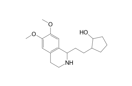 Cyclopentanol, 2-[2-(1,2,3,4-tetrahydro-6,7-dimethoxy-1-isoquinolinyl)ethyl]-