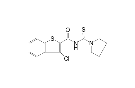 3-chloro-N-(1-pyrrolidinylcarbothioyl)-1-benzothiophene-2-carboxamide