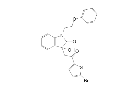 2H-indol-2-one, 3-[2-(5-bromo-2-thienyl)-2-oxoethyl]-1,3-dihydro-3-hydroxy-1-(2-phenoxyethyl)-