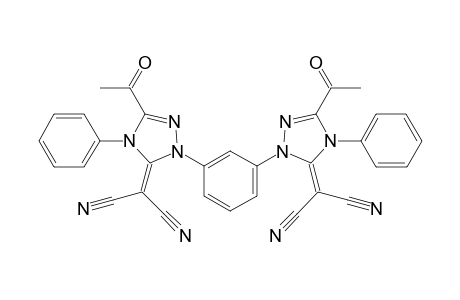 1,1'(Phenylene)bis(3-acetyl-5-dicyanomethylene-4-phenyl-1,2,4-triazole)