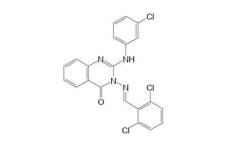 3-[(2',6'-Dichlorobenzylidene)amino]-2-[(3"-chlorophenyl)amino]-3H-quinazolin-4-one
