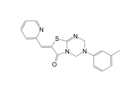 (7Z)-3-(3-methylphenyl)-7-(2-pyridinylmethylene)-3,4-dihydro-2H-[1,3]thiazolo[3,2-a][1,3,5]triazin-6(7H)-one