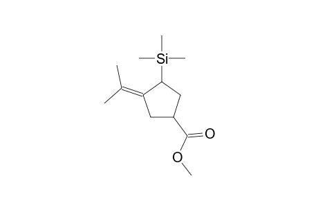 Cyclopentanecarboxylic acid, 3-isopropylidene-4-trimethylsilyl-, methyl ester