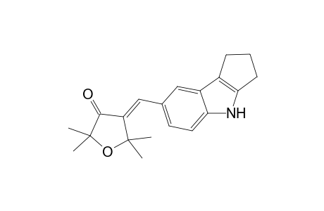 (4E)-2,2,5,5-tetramethyl-4-(1,2,3,4-tetrahydrocyclopenta[b]indol-7-ylmethylene)tetrahydrofuran-3-one