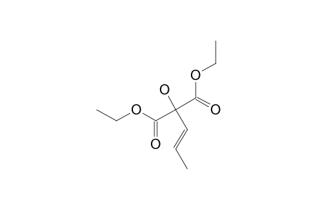 2-hydroxy-2-[(E)-prop-1-enyl]malonic acid diethyl ester