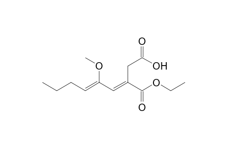 (3E,5Z)-3-carbethoxy-5-methoxy-nona-3,5-dienoic acid