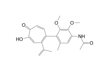 5-(4-acetamido-2,3-dimethoxy-6-methylphenyl)-4-isopropenyltropolone