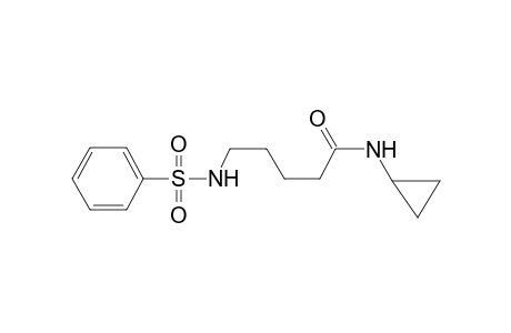 Pentanamide, N-cyclopropyl-5-phenylsulfonylamino-
