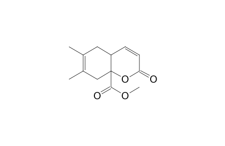 8aH-1-Benzopyran-8a-carboxylic acid, 2,4a,5,8-tetrahydro-6,7-dimethyl-2-oxo-, methyl ester