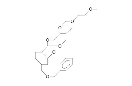 3-Methyl-4-(methoxy-ethoxy-methoxy)-10-(benzyloxy-methyl)-14-hydroxy-1,7-dioxa-8,13-didehydro-spiro(5.8)tetradecane
