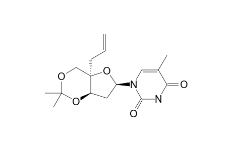 5-METHYL-1-[(4AR,6R,7AR)-2,2-DIMETHYL-4A-(2-PROPENYL)-TETRAHYDROFURO-[3,2-D]-[1,3]-DIOXIN-6-YL]-1H-PYRIMIDINE-2,4-DIONE