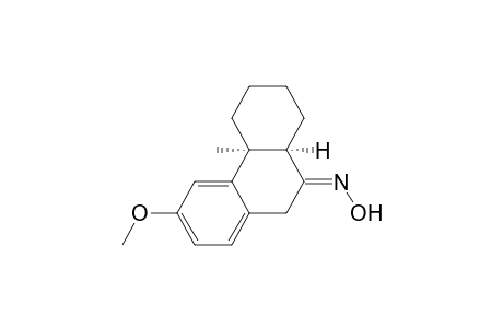 9(5H)-Phenanthrenone, 4b,6,7,8,8a,10-hexahydro-3-methoxy-4b-methyl-, oxime, cis-(.+-.)-