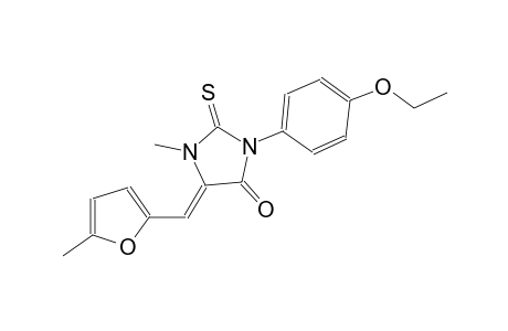 (5Z)-3-(4-ethoxyphenyl)-1-methyl-5-[(5-methyl-2-furyl)methylene]-2-thioxo-4-imidazolidinone