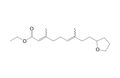 3,7-dimethyl-9-(tetrahydro-2-furyl)-2,6-nonadienoic acid, ethyl ester