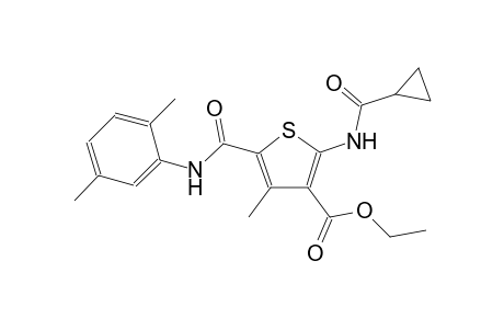 3-thiophenecarboxylic acid, 2-[(cyclopropylcarbonyl)amino]-5-[[(2,5-dimethylphenyl)amino]carbonyl]-4-methyl-, ethyl ester