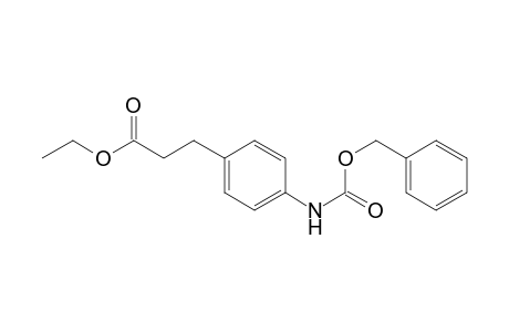Ethyl 4-(benzyloxycarbonylamino)phenylpropanoate