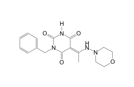 (5E)-1-benzyl-5-[1-(4-morpholinylamino)ethylidene]-2,4,6(1H,3H,5H)-pyrimidinetrione