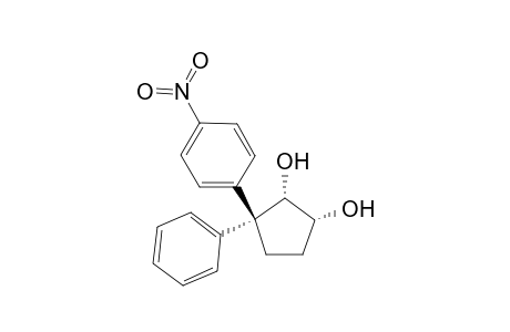 3-(4-Nitrophenyl)-3-phenylcyclopentene-1,2-diol