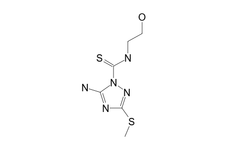 1-(5-AMINO-3-METHYLTHIO-1H-1,2,4-TRIAZOL-1-YL)-N-(2-HYDROXYETHYL)-THIOAMIDE