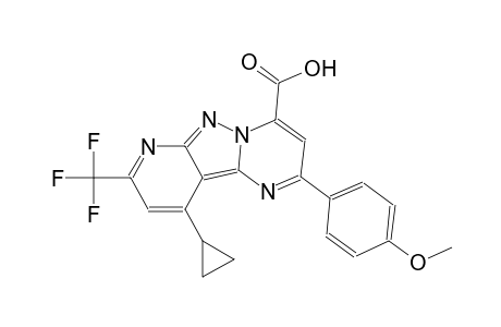pyrido[2',3':3,4]pyrazolo[1,5-a]pyrimidine-4-carboxylic acid, 10-cyclopropyl-2-(4-methoxyphenyl)-8-(trifluoromethyl)-