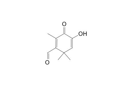 4-Hydroxy-2,6,6-trimethyl-3-oxocyclohexa-1,4-diene-1-carboxaldehyde