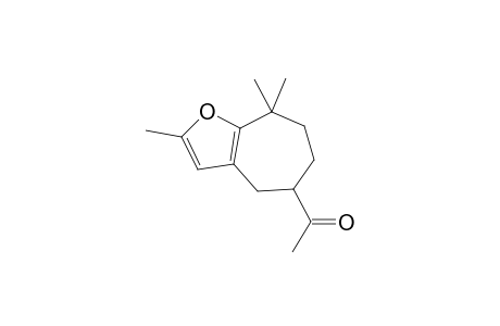 Ethanone, 1-(5,6,7,8-tetrahydro-2,8,8-trimethyl-4H-cyclohepta[b]furan-5-yl)-