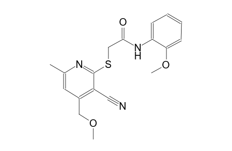 acetamide, 2-[[3-cyano-4-(methoxymethyl)-6-methyl-2-pyridinyl]thio]-N-(2-methoxyphenyl)-