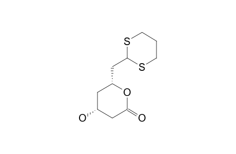 (4R,6R)-6-(1,3-dithian-2-ylmethyl)-4-hydroxyoxan-2-one