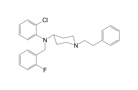 N-(2-Chlorophenyl)-N-(2-fluorobenzyl)-1-(2-phenylethyl)piperidin-4-amine
