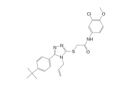 2-{[4-allyl-5-(4-tert-butylphenyl)-4H-1,2,4-triazol-3-yl]sulfanyl}-N-(3-chloro-4-methoxyphenyl)acetamide