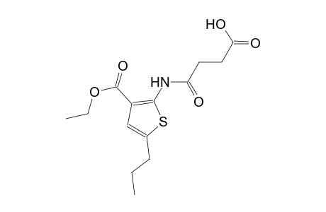 4-{[3-(ethoxycarbonyl)-5-propyl-2-thienyl]amino}-4-oxobutanoic acid