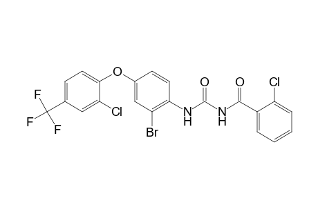 Benzamide, N-[[[2-bromo-4-[2-chloro-4-(trifluoromethyl)phenoxy]phenyl]amino]carbonyl]-2-chloro-