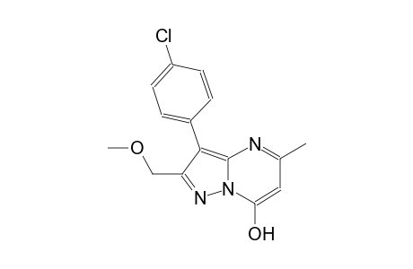 pyrazolo[1,5-a]pyrimidin-7-ol, 3-(4-chlorophenyl)-2-(methoxymethyl)-5-methyl-