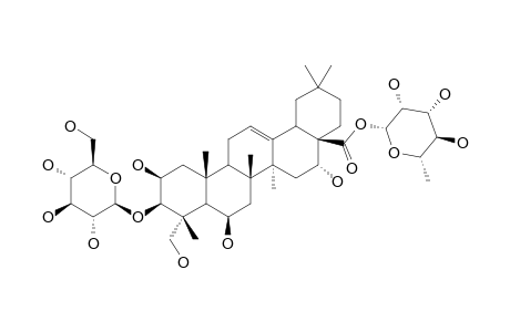 3-O-BETA-D-GLUCOPYRANOSYL-28-O-ALPHA-L-RHAMNOPYRANOSYL-16-ALPHA-HYDROXY-PROTOBASSIC-ACID