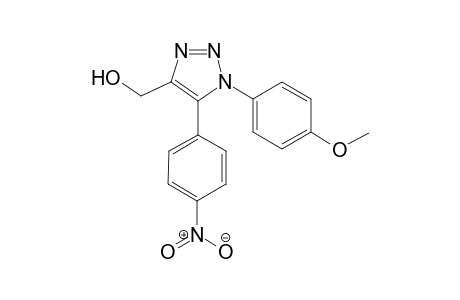 {1-(4-methoxyphenyl)-5-(4-nitrophenyl)-1H-1,2,3-triazol-4-yl}methanol